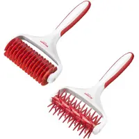 Westmark 1 Roosterroller, 19,5 cm + 1 Stipproller, 20 cm, Plastic, Wit/Rood, 321822E6