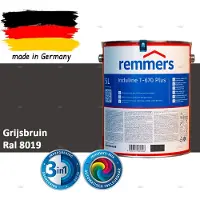 Remmers Induline T-670 PLUS Dekkende Houtbeits buiten – RAL 8019 Grijsbruin – 5 L – Opvolger GW 310 Dekkend