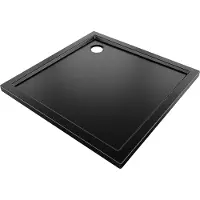 Mexen Flow vierkante douchebak slim 90 x 90 , zwart mat - 46S709090