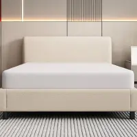 STILVORA Matras 90x200 cm – Ergonomisch Schuim H3 – Antislip Onderzijde – met Handgrepen en Ademend Ontwerp – Schuim – Wit – met matras