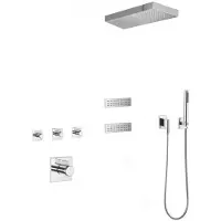 Mexen Fall ingebouwde doucheset, chroom - 7602-04-00