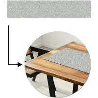 MuchoWow Tafelloper 200x40 cm - Tafelmat vinyl Grijs - Muur - Vlekken - Tafeldecoratie - Tafelversiering - Keuken decoratie - Tafel versiering