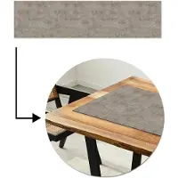 MuchoWow Tafelloper 200x50 cm - Tafelmat vinyl Retro - Beton print - Patroon - Tafeldecoratie - Tafelversiering - Keuken decoratie - Tafel versiering