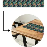 MuchoWow Tafelloper 180x30 cm - Tafelmat vinyl Waterlelies - Vijver - Water - Tafeldecoratie - Tafelversiering - Keuken decoratie - Tafel versiering