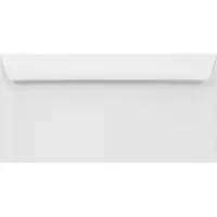 Netuno Gladde witte enveloppen DL - 110 x 220 mm - 50 stuks - HK zelfklevend met plakstrip - 100 gram - Lessebo -