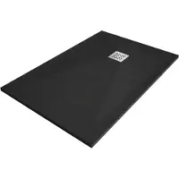 Mexen Stone+ rechthoekige composietdouchebak 100 x 70 , zwart - 44707010