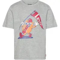 Levi's Kids T-shirt grijs Jongens Katoen Ronde hals Printopdruk - maat 116