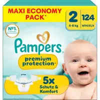 Pampers - Premium Protection - Maat 2 - Maandbox - 124 Stuks - 4-8 kg