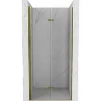 Mexen Lima opvouwbare douchedeur 70 , transparant, goud - 856-070-000-50-00