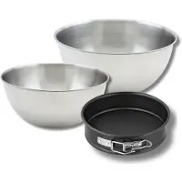 Zenker Bakkerset met mini taartvorm 16 cm, 2 mengkommen en 1 spatel