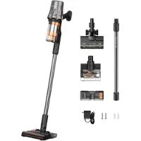 Deerma T30W XT 2 in 1 Steelstofzuiger - 450W/45KPa/60min - Steelstofzuiger Draadloos - 1L - LED-Display - Groen licht - Voor Tapijt, Harde Vloeren en Dierenharen - zwart