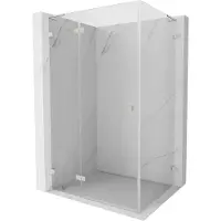 Mexen Lunar L schuifdeur douchecabine links 75 x 90 , transparant, geborsteld nikkel - 834L-075-090-97-00-L