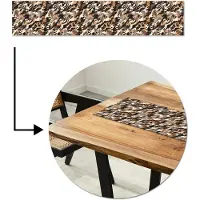 MuchoWow Tafelloper 150x30 cm - Tafelmat vinyl Camouflage - Patroon - Beige - Bruin - Tafeldecoratie - Tafelversiering - Keuken decoratie - Tafel versiering