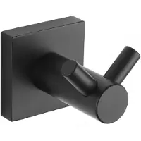 Mexen dubbele handdoekhaak, zwart - 7081835-70