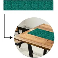 MuchoWow Tafelloper 150x30 cm - Tafelmat vinyl Vloeiend - Olie - Verf - Groen - Tafeldecoratie - Tafelversiering - Keuken decoratie - Tafel versiering