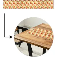 MuchoWow Tafelloper 180x30 cm - Tafelmat vinyl Patroon - Appel - Aquarel - Tafeldecoratie - Tafelversiering - Keuken decoratie - Tafel versiering