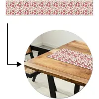 MuchoWow Tafelloper 180x30 cm - Tafelmat vinyl Drakenfruit - Patroon - Roze - Tafeldecoratie - Tafelversiering - Keuken decoratie - Tafel versiering