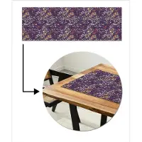 MuchoWow Tafelloper 150x50 cm - Tafelmat vinyl Spat - Abstract - Stippen - Tafeldecoratie - Tafelversiering - Keuken decoratie - Tafel versiering