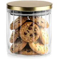 Koopman Voedselcontainer Strooibus Glas met Deksel en Pakking 650 ml - Container voor Losse Producten - Keuken - Voedsel - Doos