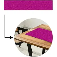 MuchoWow Tafelloper 200x40 cm - Tafelmat vinyl Vloeiend - Olie - Roze - Verf - Tafeldecoratie - Tafelversiering - Keuken decoratie - Tafel versiering