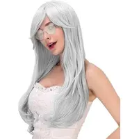 Karma Set van 3 lange blonde krulpruiken met zonnebril