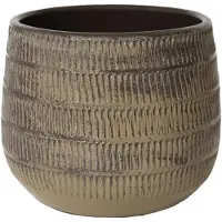 HS Potterie Bern Bloempot Groen Ovaal L33 x D17 x H24