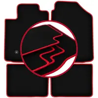 Carlux -RED automatten voor: Toyota Corolla E12 / E13 hatchback, stationwagen, sedan (2002-2007)