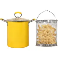 Aura Frituurpan 3 liter - Frituurpan - Geel - ‎17cm x 17cm x 18cm