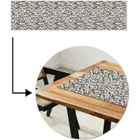 MuchoWow Tafelloper 200x50 cm - Tafelmat vinyl Zomer - Lichte - Kiezels - Tafeldecoratie - Tafelversiering - Keuken decoratie - Tafel versiering