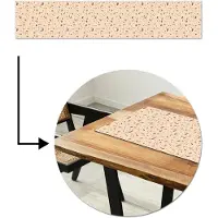 MuchoWow Tafelloper 200x40 cm - Tafelmat vinyl Terrazzo - Patroon - Kleurrijk - Steen - Tafeldecoratie - Tafelversiering - Keuken decoratie - Tafel versiering