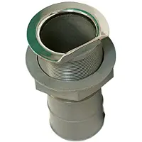 Marine Town Stainless Steel Pvc/side Deck Drain Zilver 52 mm
