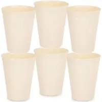 Orion Mokken Plastic Crème 300 ml 6 stuks - Set - Bekers - Koffiebekers - Kopjes - Koffiemok