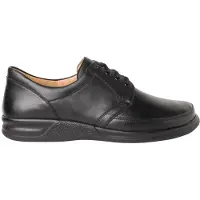 Ganter Veterschoen 'Schnürschuh Herren 256701-0100 Echtleder in schwarz' zwart