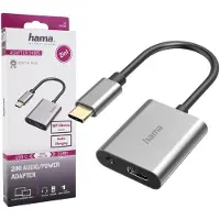 Hama USB-C naar 3,5 mm audio-adapter met oplaadfunctie