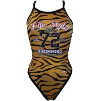 Turbo Tiger College Swimsuit Bruin 2XL Vrouw