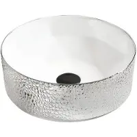 Mexen Clarisa opbouw waskom 41 x 41 cm, wit/zilver - 22074154