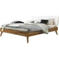 Hasena Trento 16 Pesaro bedombouw massief houten bed gestoffeerd hoofdbord