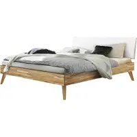 Hasena Trento 16 Pesaro bedombouw massief houten bed gestoffeerd hoofdbord