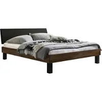 Hasena Trento 16 Sondrio bedombouw massief houten bed gestoffeerd hoofdbord