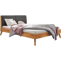 Hasena Trento 16 Simone bedombouw massief houten bed/gestoffeerd hoofdbord