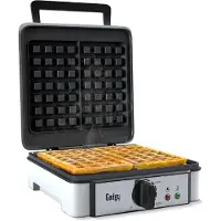 GADGY Wafelijzer Voor 4 Wafels - Kunststof - 27.5x20x11 cm - Antiaanbaklaag - 1200 W - Wit
