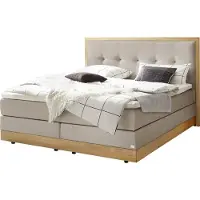 Hasena Pronto Alba boxspring bed eiken helder
