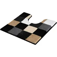 Kleine wolke Caro toiletmat 55x55x2,5 cm, zwart