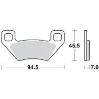 Moto-Master Arctic Cat/kymco/polaris 097211 Gesinterde Remblokken