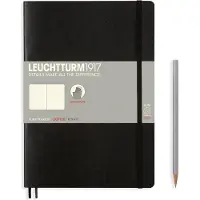 Leuchtturm Black, Softcover, Composition (B5), 123 p., dotted