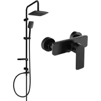Mexen Sven opbouw regendouche set met douchekraan Cetus, zwart - 744340262-70