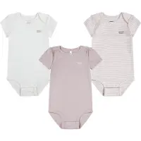 Levi's Levi´s  Kids Bow Body Met Korte Mouwen 3 Eenheden Grijs 9 Months