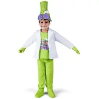 MOM Professor K Hat With Glasses T-shirt With Jacket Pants Covers Gloves Costume Groen 6-7 Years Kinderen