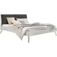 Hasena Trento 16 Simone bedombouw massief houten bed/gestoffeerd hoofdbord