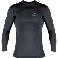 Gamepatch | Compression shirt LONG SLEEVES | Zwart | Maat XS | Basketball | Handball | Urban Sports